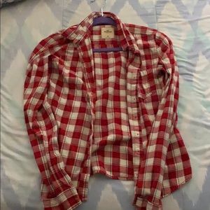 Hollister plaid button down